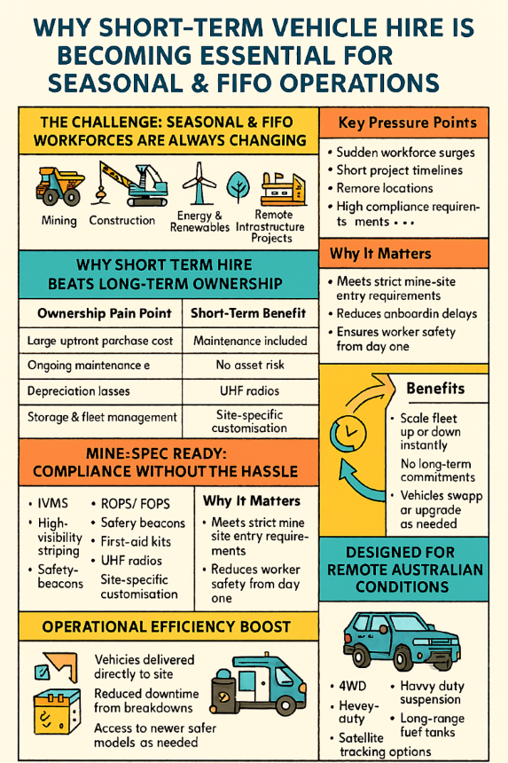 infographic Why Short-Term Vehicle Hire Is Becoming Essential for Seasonal and FIFO Operations