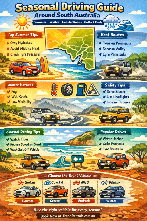 Seasonal Driving Guides Around South Australia (Summer, Winter & Beach Roads)