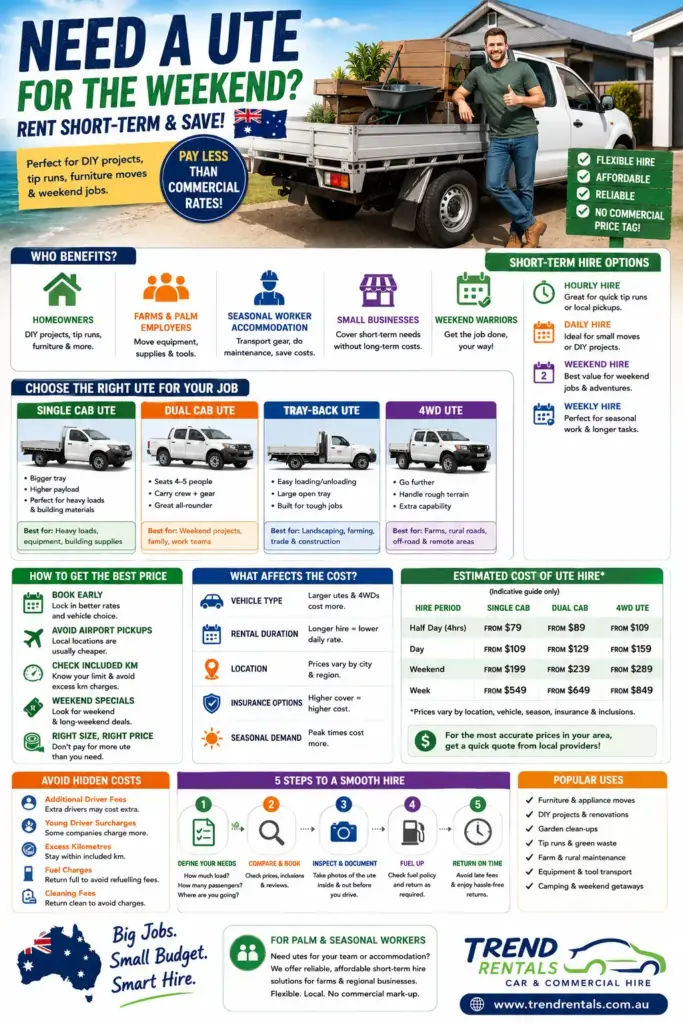 infographic Where Can I Rent a Ute Short-Term in Australia for Weekend DIY or Tip Runs Without Paying Commercial Prices
