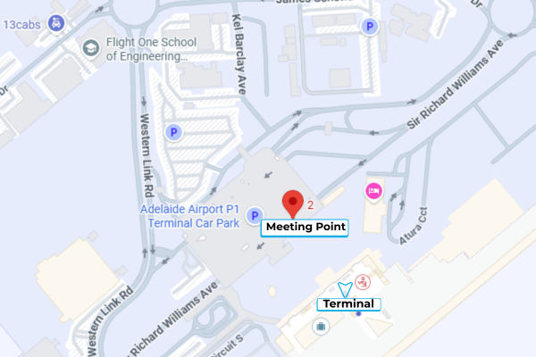 map of pick up spot adelaide airport