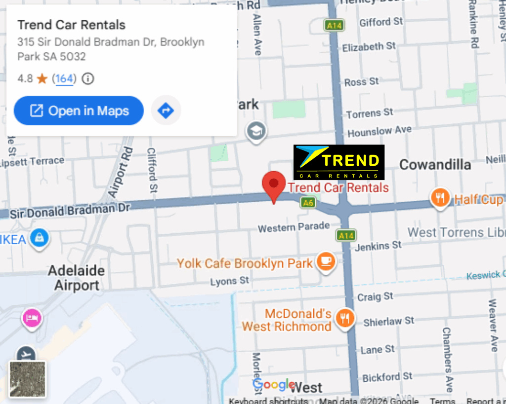 Trend Car Rentals Adelaide Airport Location